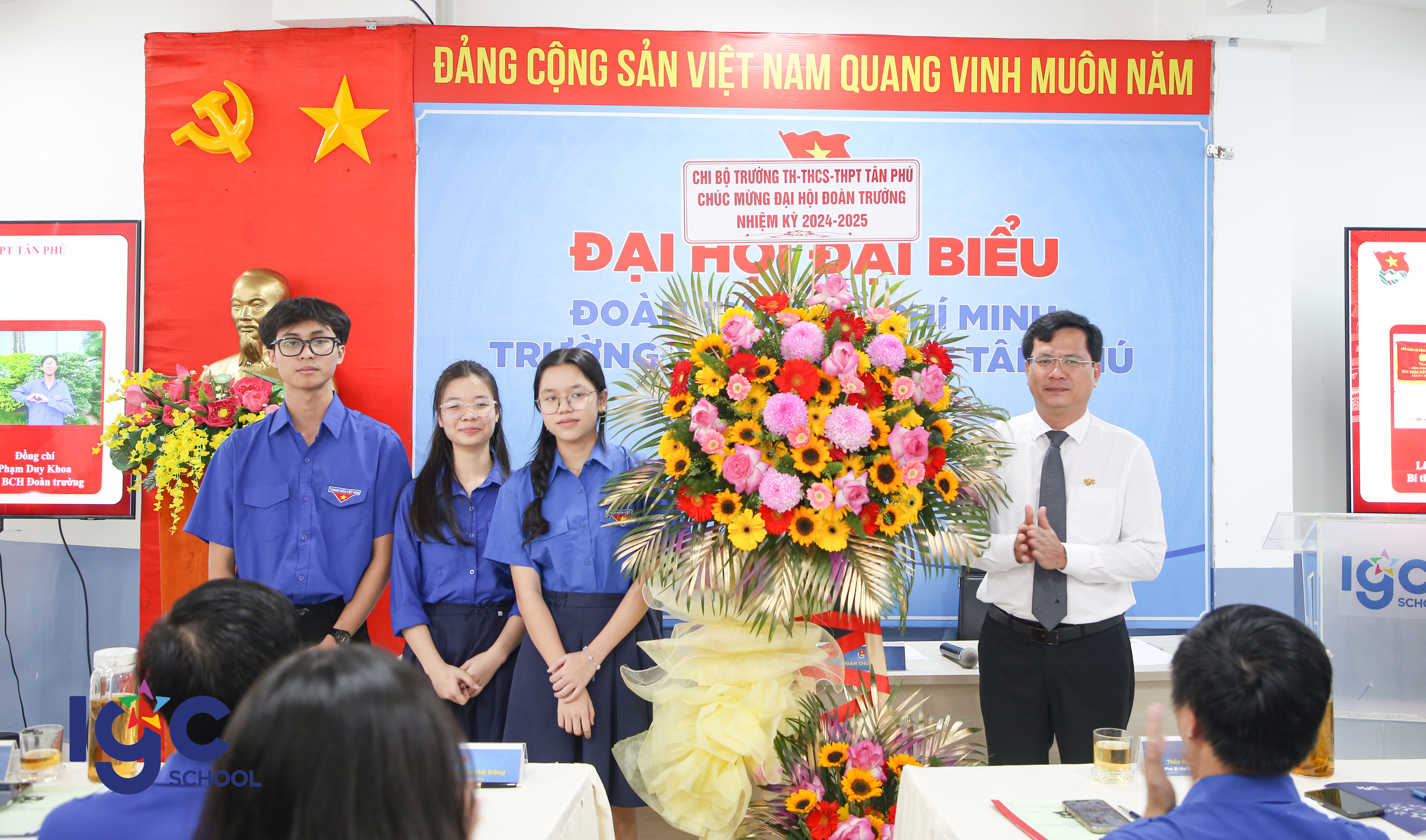 ĐẠI HỘI ĐẠI BIỂU ĐOÀN TNCS HỒ CHÍ MINH TRƯỜNG TH-THCS-THPT TÂN PHÚ NHIỆM KỲ 2024-2025 THÀNH CÔNG TỐT ĐẸP